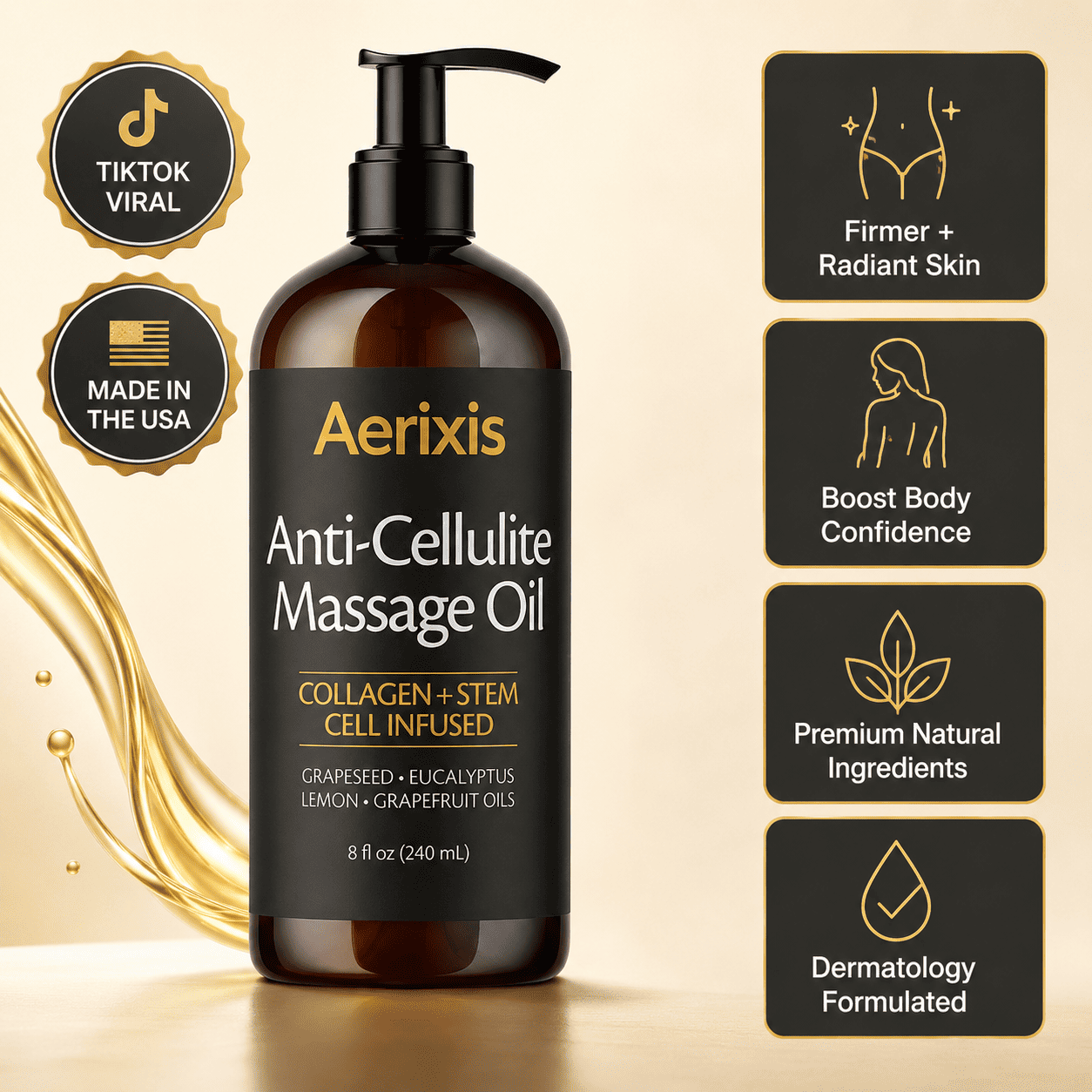 Aerixis Anti-Cellulite Massage Oil