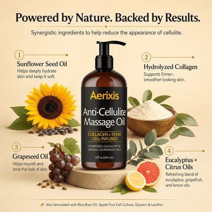 Aerixis Anti-Cellulite Massage Oil