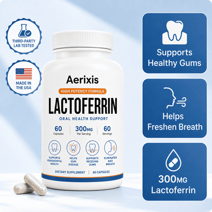 Aerixis Lactoferrin 300 mg Capsules