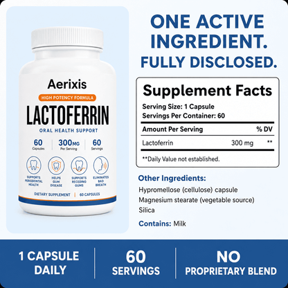 Aerixis Lactoferrin 300 mg Capsules